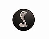 Chrome Snake Center Cap for 1994-2004 Mustang Wheels [Black] - image 1