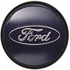 Snap-In Center Cap Chrome Ford Logo w/ Blue Background - image 1