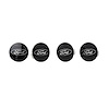 M-1096K-BCC Black and Chrome Wheel Center Cap Kit for Ford OEM Car Production Wheels