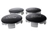 M-1096K-BCS Wheel Center Cap Kit  Set of 4 Fits Select Ford Cars [Black Satin Chrome] - image 2