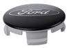 M-1096K-BCS Wheel Center Cap Kit  Set of 4 Fits Select Ford Cars [Black Satin Chrome] - image 3
