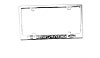 LICENSE FRAME-MUSTANG CHR - image 1