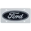 License Plate Dark Blue Ford logo on white background - image 1