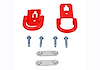 M-18954-F15R Tow Hook Kit Fits Select Ford F-150 [Red Pair]