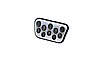 Automatic Transmission Brake Pedal Cover 3.25" wide top - image 1