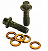 Brake Caliper Hardware Kit Includes 2 coarse thread banjo bolts and 4 washers - image 1