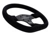 Off-Road 3-Spoke Steering Wheel for 2005-2016 Mustang Race Cars [13 in. Diameter, Suede Grip] - image 3