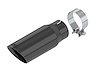 M-5260-BCT1 Stainless Steel 4-Inch Exhaust Tip for Select Ford F-150 Trucks [Black Chrome]