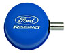 Push-In Valve Cover Breather Blue Powdercoated w/Ford Racing logo - image 1