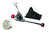 Short Throw Shifter Chrome Stick w/White Knob - image 1