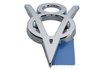 Chrome Ford " V-8" Badge Installation with two-way tape - image 4