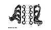 Stainless Steel Shorty Headers 1990-96 F-Series truck 5.8L and E-Series van 5.8L - image 1