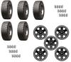 Gloss Black Beadlock Capable Wheel & Tire Package for 2021-2023 Badlands Ford Bronco [Size: 17 in. x 8 in.-37 in. Tires] - image 1