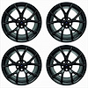 M-1007K-DC19MB HP Performance Pack Wheel Kit Fits 6th Gen Ford Mustang Models, Matte Black - image 1