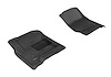 L1CH03911509 KAGU Floor Mat Set Fits Select GM Truck/SUV 1500/2500/3500 HD, 2-Piece, Front [Black] - image 1