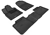 L1DG01301509 KAGU Floor Mat Set Fits Select Dodge Durango, 3-Piece, Front Row/2nd Row [Black]