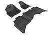 L1DG02001509 KAGU Floor Mat Set Fits Select Ram 1500/2500/3500; 1500 Classic, 3-Piece, Front Dual Floor Hooks/2nd Row [Black] - image 1
