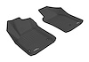 L1FA00311509 KAGU Floor Mat Set Fits Select Fiat 500, 2-Piece, Front [Black]