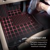 L1FA00311509 KAGU Floor Mat Set Fits Select Fiat 500, 2-Piece, Front [Black] - image 2