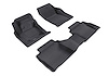 L1FR06001509 KAGU Floor Mat Set for 2013-2016 Ford Fusion, 3-Piece, Front Row/2nd Row [Black] - image 1