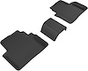 L1HD07421509 KAGU Floor Mat Set Fits Select Honda Civic, 3-Piece, Rear [Black] - image 1