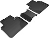 L1HD09821509 KAGU Floor Mat Set Fits Select Honda Accord, 3-Piece, 2nd Row/w/Center Piece [Black] - image 1