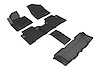 L1HY02801509 KAGU Floor Mat Set Fits Select Hyundai Santa Fe XL; Hyundai Santa Fe, 4-Piece, Front Row/2nd Row/3rd Row [Black] - image 1