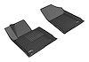 L1HY05111509 KAGU Floor Mat Set Fits Select Kia Optima; Hyundai Sonata, 2-Piece, Front [Black] - image 1
