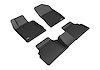 L1HY10301509 KAGU Floor Mat Fits Select Hyundai Sonata, Front & Rear [Black] - image 1