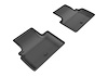 L1IN01721509 KAGU Floor Mat Set Fits Select INFINITI Q50; INFINITI Q60, 2-Piece, Rear [Black] - image 1
