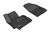 L1KA02011509 KAGU Floor Mat Set for 2014-2017 Kia Soul; 2018 Kia Soul; 2019 Kia Soul, 2-Piece, Front [Black] - image 1