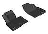 L1MZ05711509 KAGU Floor Mat Set for 2016-2019 Mazda CX-9; 2020-2023 Mazda CX-9, 2-Piece, Front [Black] - image 1