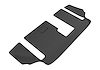 L1MZ05731509 KAGU Floor Mat for 2016-2019 Mazda CX-9; 2020-2023 Mazda CX-9, 1-Piece, Third Row [Black] - image 1