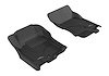 L1NS06511509 KAGU Floor Mat Set for 2005-2012 Nissan Pathfinder; 2005-2015 Nissan Xterra, 2-Piece, Front [Black] - image 1