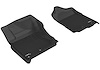 L1NS08411509 KAGU Floor Mat Set for 2017-2018 Nissan TITAN; Select Nissan TITAN, 2-Piece, Front [Black] - image 1