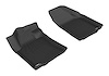 L1NS08811509 KAGU Floor Mat Set for 2016-2021 Nissan Maxima; 2023 Nissan Maxima, 2-Piece, Front [Black] - image 1