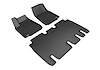 L1TL01101509 KAGU Floor Mat Set for 2016-2020 Tesla X; 2021 Tesla X, 4-Piece, Front & Rear [Black]