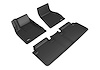 L1TL01301509 KAGU Floor Mat Set for 2015-2020 Tesla S; 2021 Tesla S, 4-Piece, Front & Rear [Black] - image 1