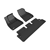 L1TL02601509 KAGU Floor Mat Set for 2020-2023 Tesla 3, 3-Piece, Front Row/2nd Row [Black] - image 1