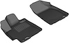 L1TY15011509 KAGU Floor Mat Set Fits Select Toyota Highlander, 2-Piece, Front [Black] - image 1