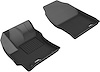 L1TY24611509 KAGU Floor Mat Set Fits Select Toyota Corolla, 2-Piece, Front [Black]