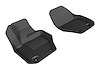 L1VV01511509 KAGU Floor Mat Set Fits Select Volvo S60; Volvo V60; Volvo XC60, 2-Piece, Front [Black] - image 1