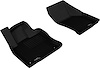 L1VW05011509 KAGU Floor Mat Set Fits Select Volkswagen Golf SportWagen/Golf R/Golf Alltrack/Golf, 2-Piece, Front [Black]