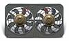 S-Blade Low Profile Universal Dual Electric Fan Pusher Design without Adjustable Thermostat