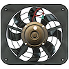 S-Blade Low Profile Universal Electric Fan Pusher Design with Adjustable Thermostat - image 1