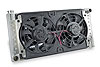 Universal Aluminum Radiator & Electric Fans Radiator: 32" W x 15-5/8" H (Overall 6-3/8" D) - image 1
