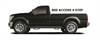 Step Systems; Nerf Step; Gloss Black; Bed Access; 2 Steps per side Rear Step Bed Access Sold as a pa - image 1