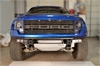 Bumpers; RDS Front Bumper; Gloss Black; URDS Upper no radius mount and Lower w/ Brushed Aluminum Ski - image 1