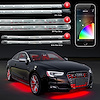 KS-CAR-PRO-DM 8 x 24 in. Tubes + 6 x 10 in. Strips + 4 x 3 ft. Strips XKCHROME Car Professional Kit, Universal Fit - image 1