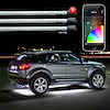 KS-CAR-STANDARD 8 x 24 in. Slim Tube Million Color Undercar Kit, XCHROME Smartphone App Control, Universal Fit